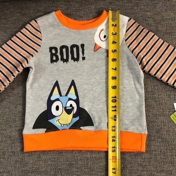 MOOSE Toddler Boys Bluey Bingo Halloween Fleece Sweatshirt and Bottom Set 2T - Picture 14 of 16